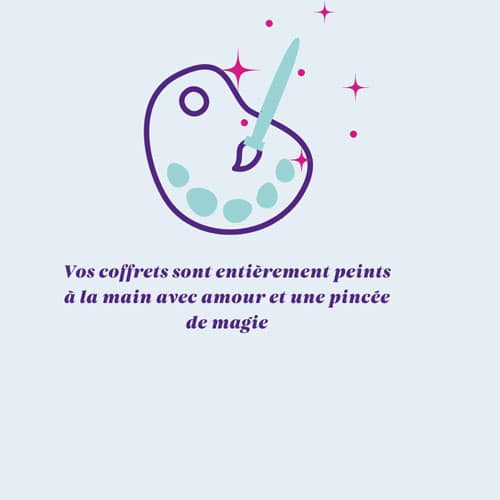 coffrets peints à la main